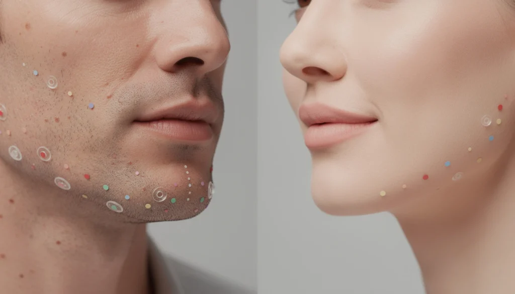 jawline homme vs femme les diff rences de points dinjection pour ne pas masculiniser